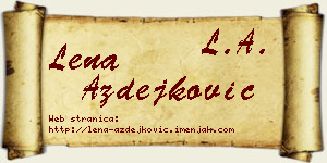 Lena Azdejković vizit kartica